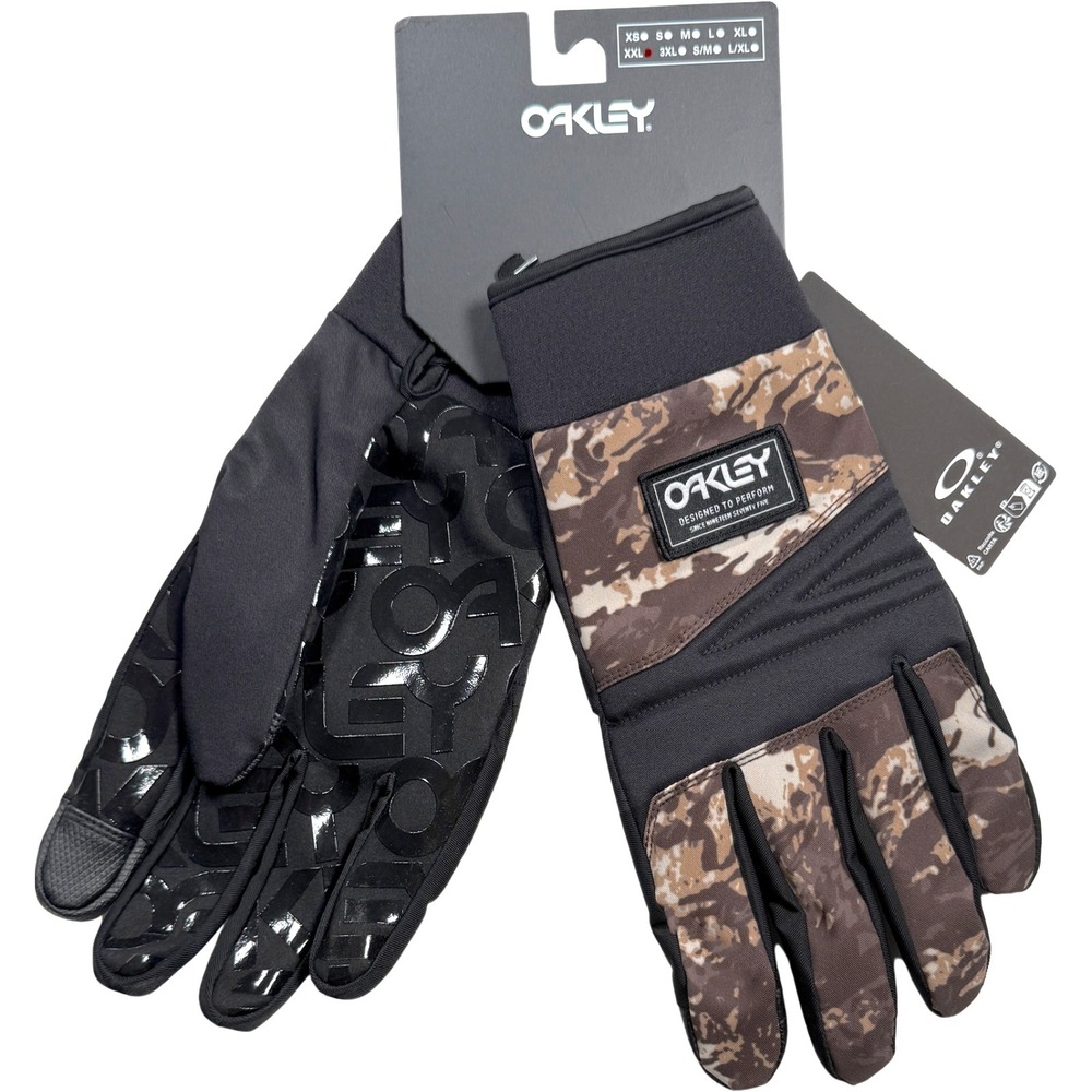 Oakley Printed Park B1B Gloves - NWT Mens Medium Tiger Camo Desert - #48062-M4